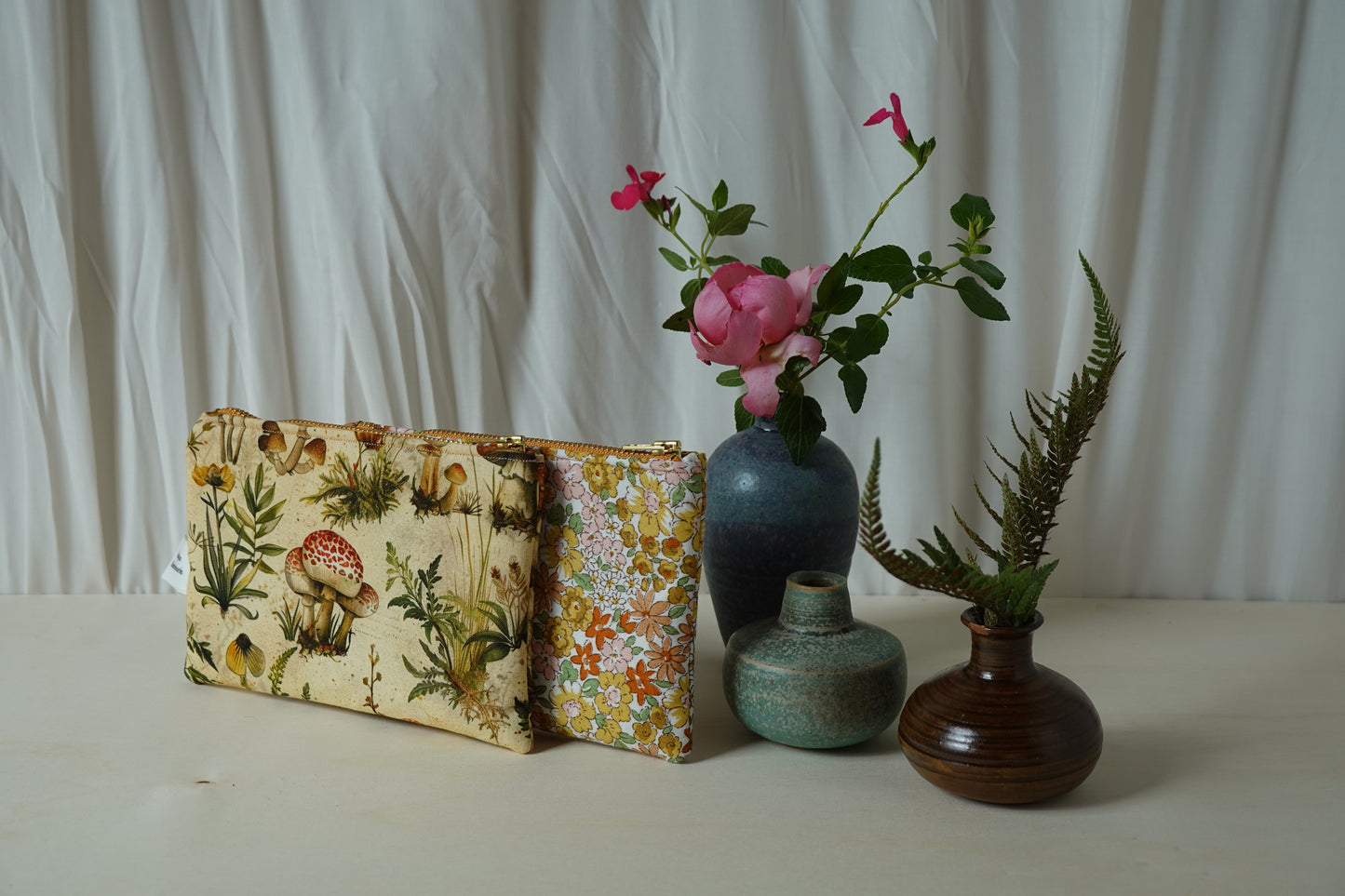 SALE // Flache Mini-Necessaire Herbst